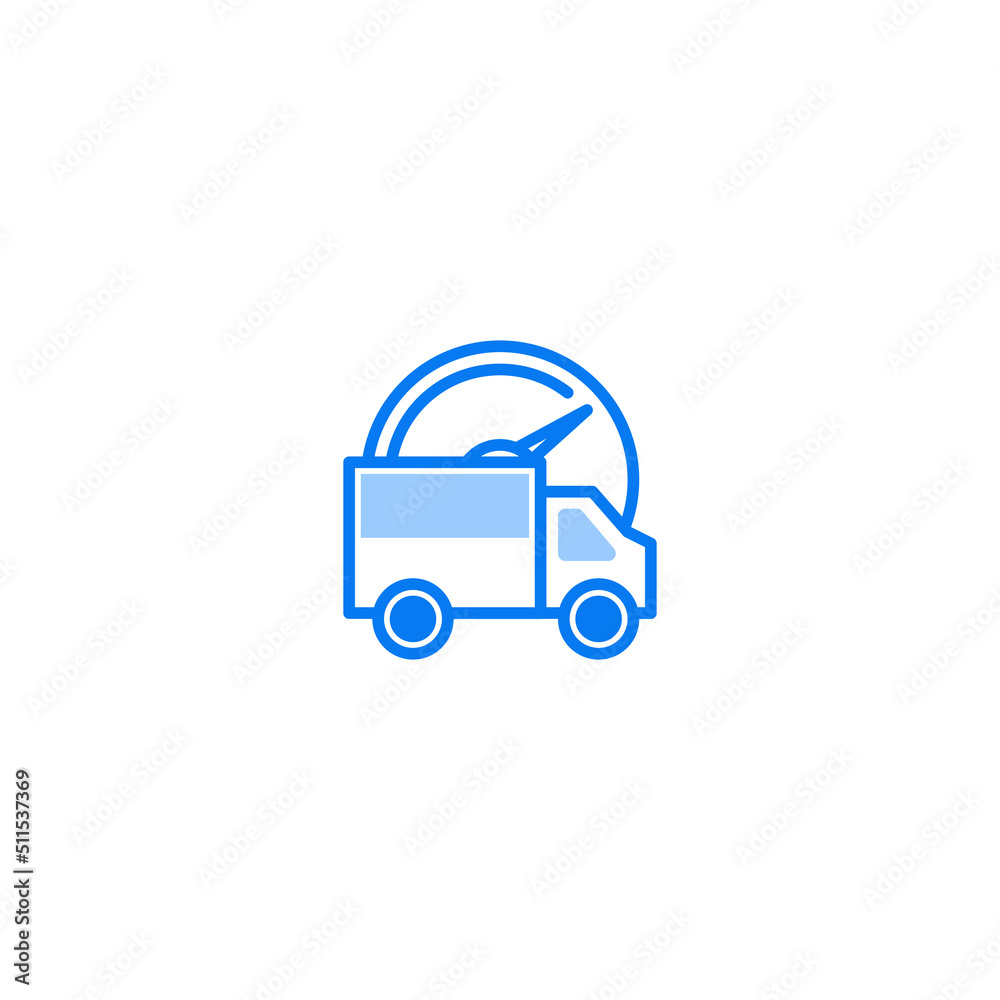 Fast Delivery filled line icon. linear style sign for mobile concept and web design. Outline vector icon. Symbol, logo illustration. Vector graphic Fast Delivery filled line icon. linear style sign for mobile concept and web design. Outline vector icon. Symbol, logo illustration. Vector graphic