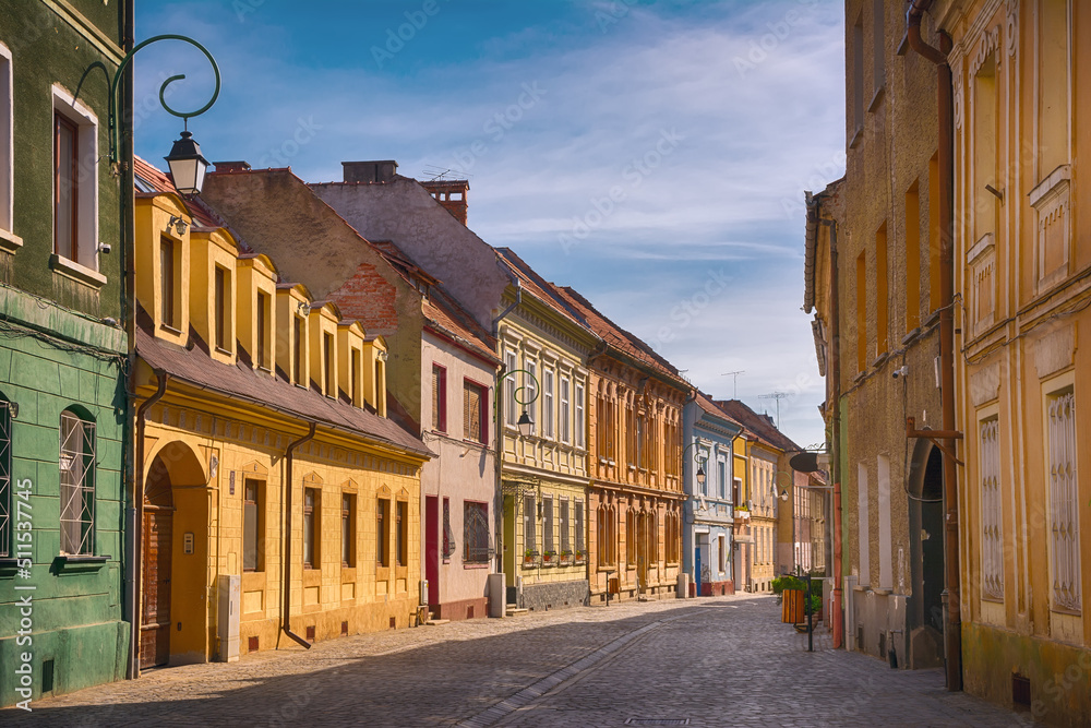 European old town. Historical center of Brasov, Romania