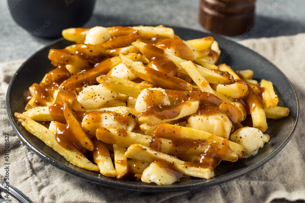 Homemade Cheesey Poutine French Fries Homemade Cheesey Poutine French Fries