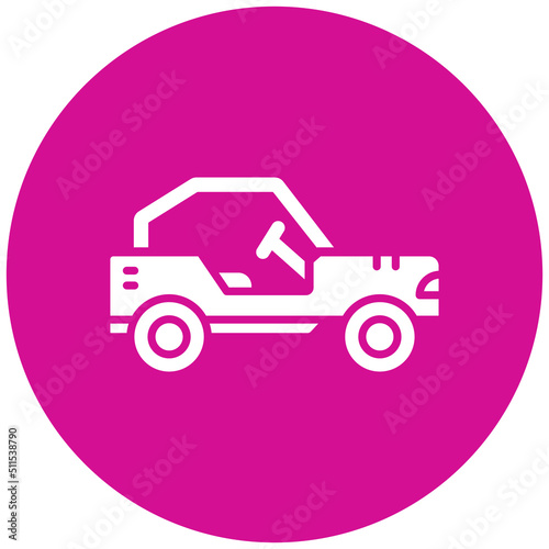 Buggy Car Icon Style