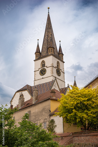 European old town. Historical center of Sibiu, Romania