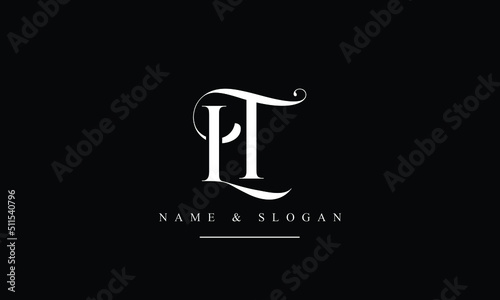 TL, LT, T, L abstract letters logo monogram