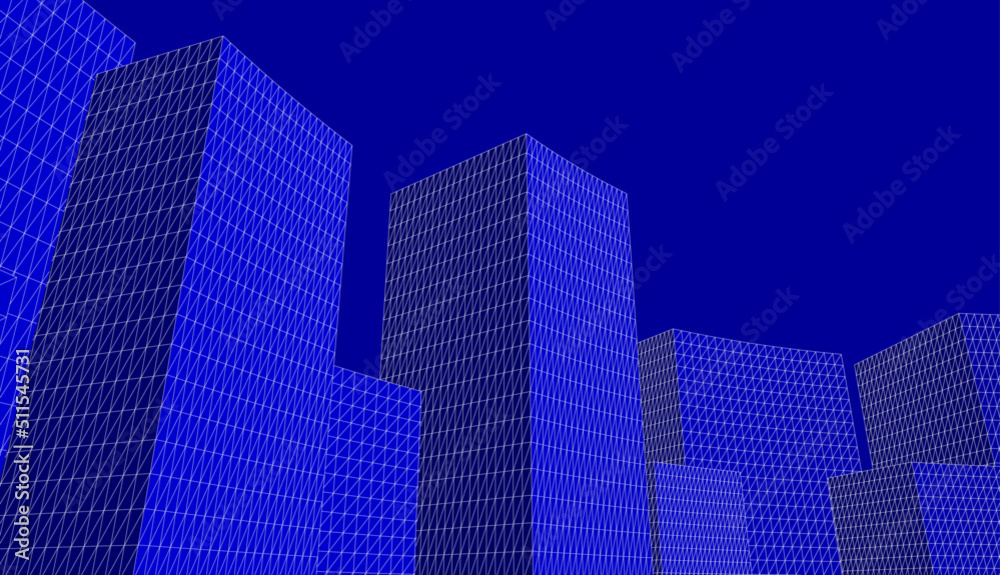 Obraz premium Abstract modern architecture 3d illustration