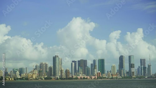 Time lapse of Mumbai Skyline, India