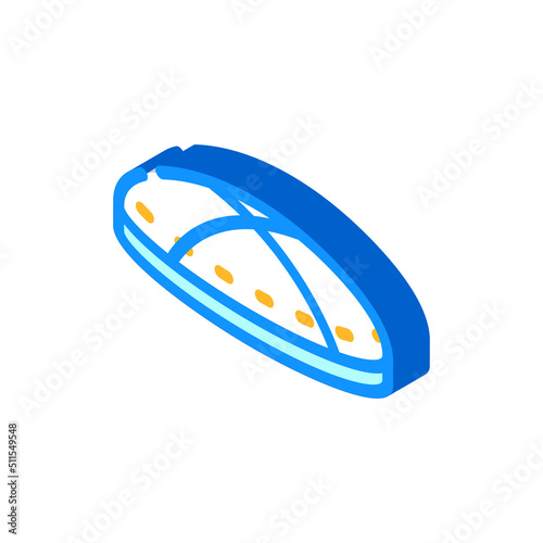 yermolka hat isometric icon vector. yermolka hat sign. isolated symbol illustration