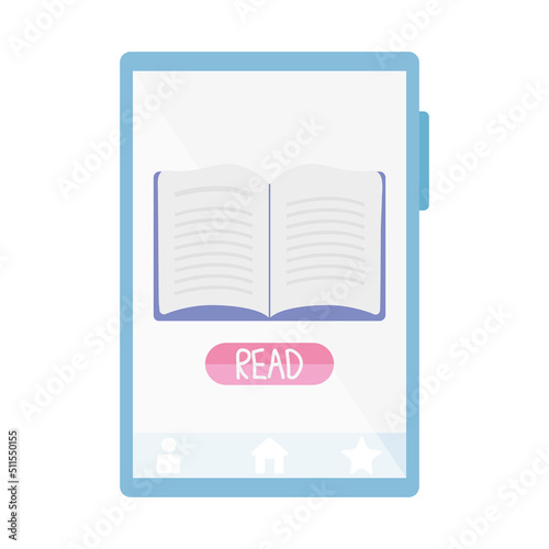 smartphone with book