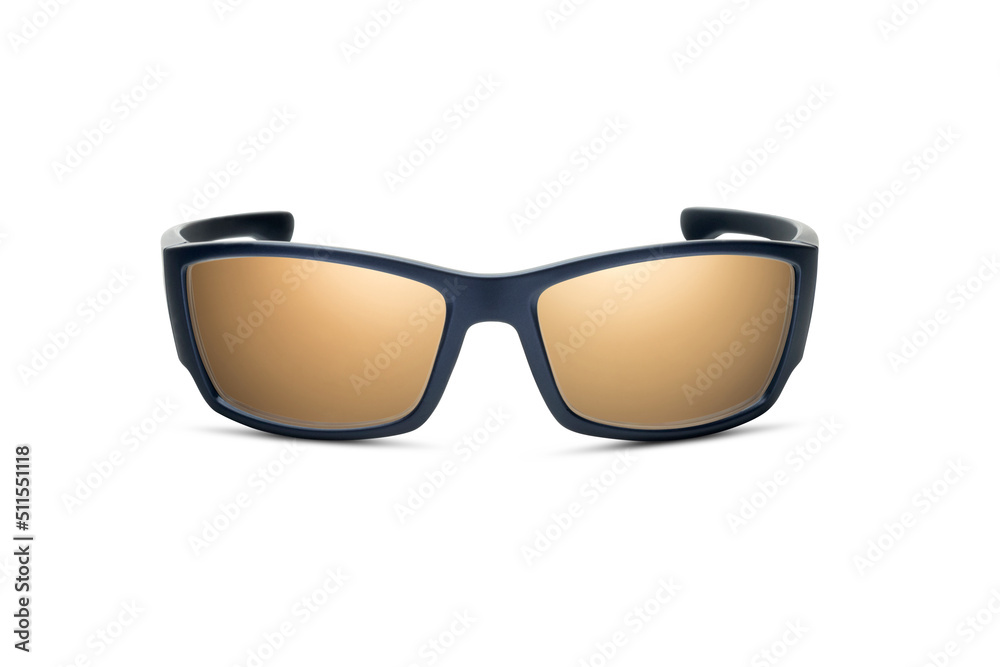 Sunglass | Beach Bronze color stylish sunglasses isolated on white background Sunglass | Beach Bronze color stylish sunglasses isolated on white background