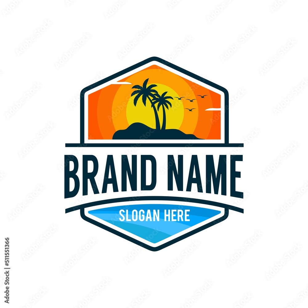 Palm Beach Logo Template inspiration