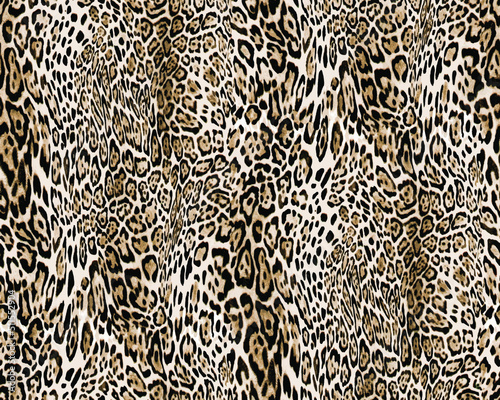 a metered pattern suitable for textiles consisting of wild animal skin