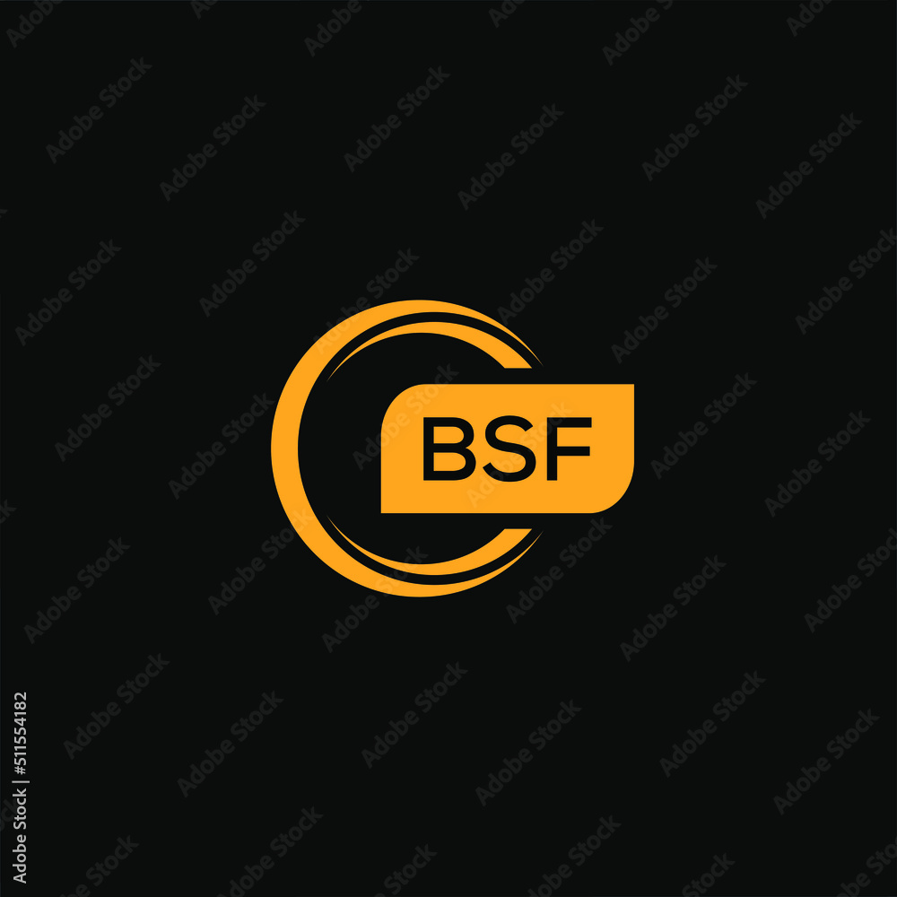 BSF letter design for logo and icon.BSF typography for technology ...