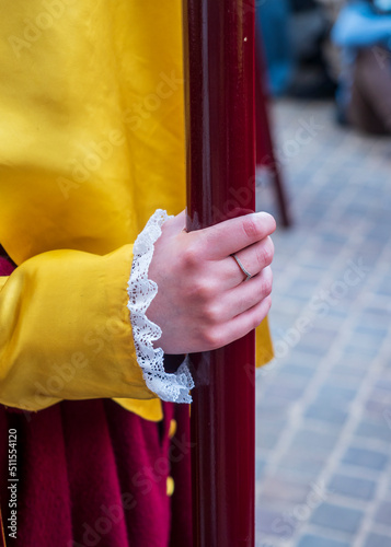 Mano de penitente en la procesión de Semana Santa de Úbeda photo