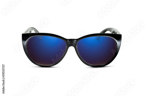 Sunglass | Blue Indigo color stylish sunglasses isolated on white background