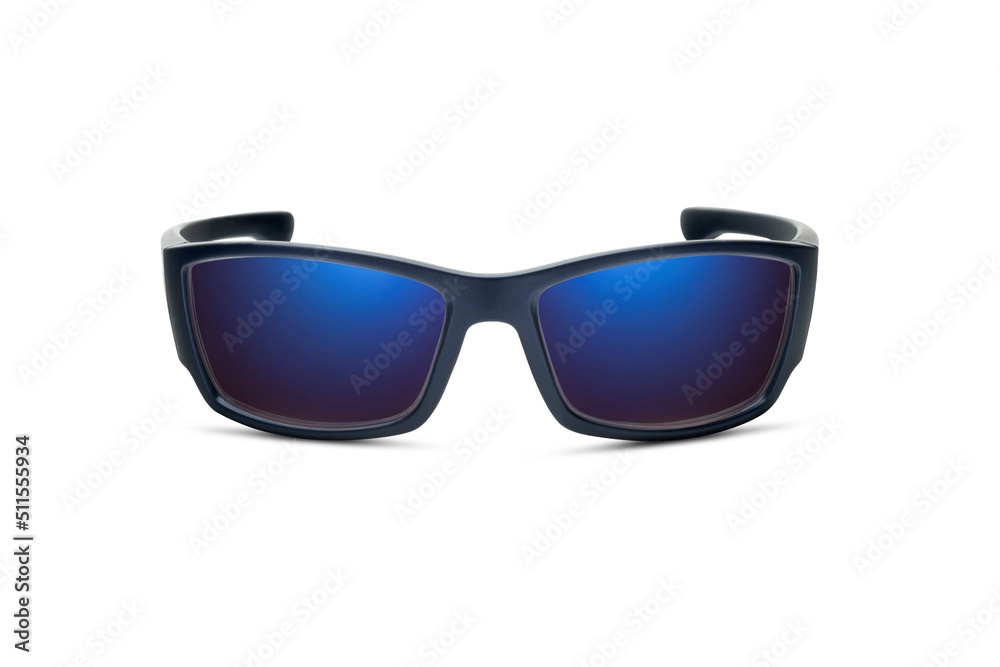 Sunglass | Blue Indigo color stylish sunglasses isolated on white background