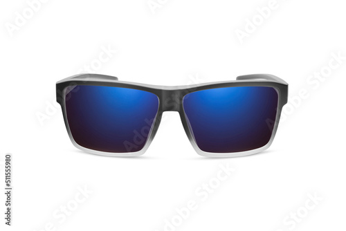 Sunglass | Blue Indigo color stylish sunglasses isolated on white background