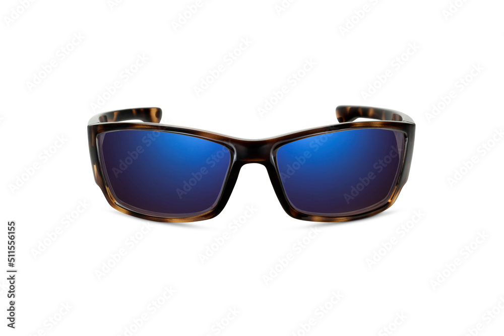 Sunglass | Blue Indigo color stylish sunglasses isolated on white background