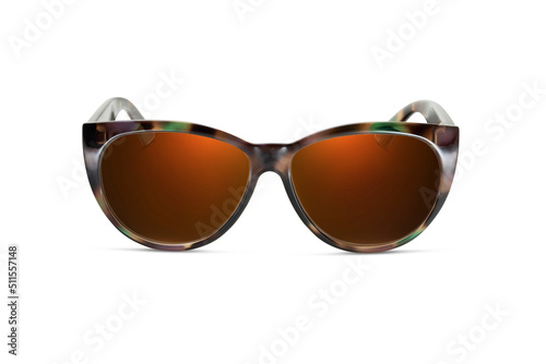 Sunglass | Copper Canyon color stylish sunglasses isolated on white background