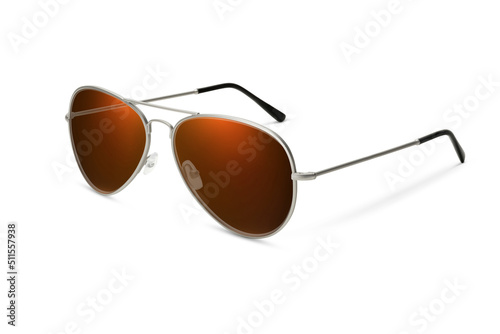 Sunglass | Copper Canyon color stylish sunglasses isolated on white background photo