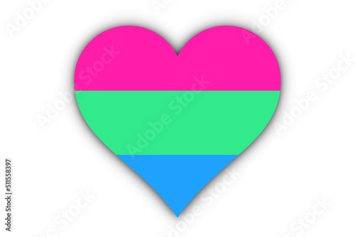 Free Download Bandera Polisexual en corazón - GFXLoad