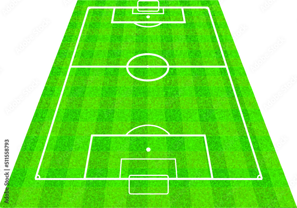 Vector abstract Football Field Green Tone perspective Vector Suitable For Graphic Design Football Soccer Futsal Location Map