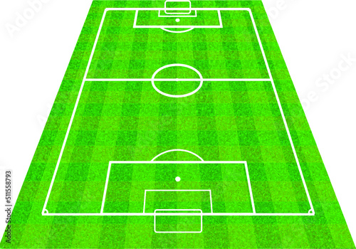 Vector abstract Football Field Green Tone perspective Vector Suitable For Graphic Design Football Soccer Futsal Location Map