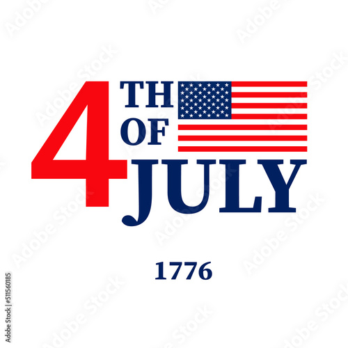 Fourth of July Background - America Independence Day Vector Illustration - 4th of July USA