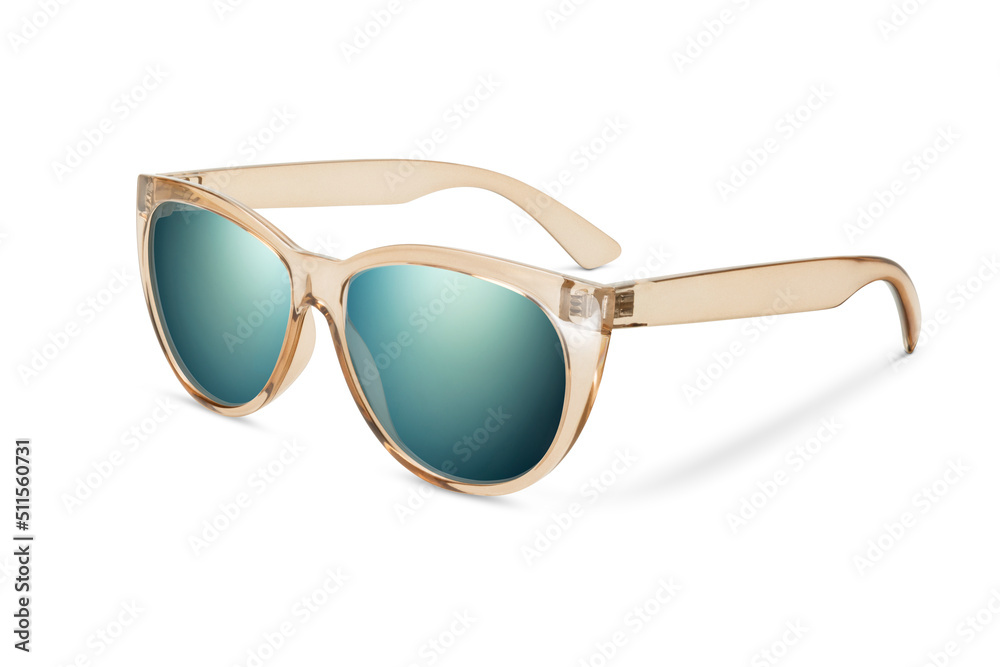 Sunglass | Green Color stylish sunglasses isolated on white background Sunglass | Green Color stylish sunglasses isolated on white background