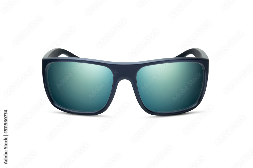 Sunglass | Green Color stylish sunglasses isolated on white background