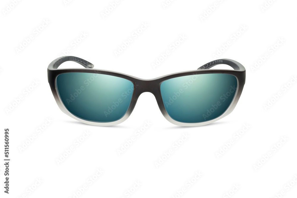 Sunglass | Green Color stylish sunglasses isolated on white background