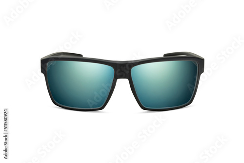 Sunglass | Green Color stylish sunglasses isolated on white background