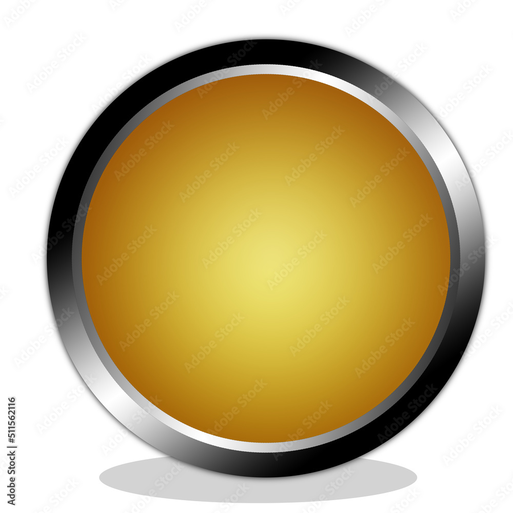 Gold button ilustrator image, luxury, sliver Gold button ilustrator image, luxury, sliver