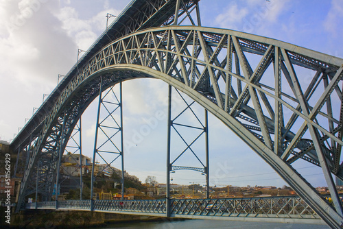 Dom Luis I bridge in Porto, Portugal