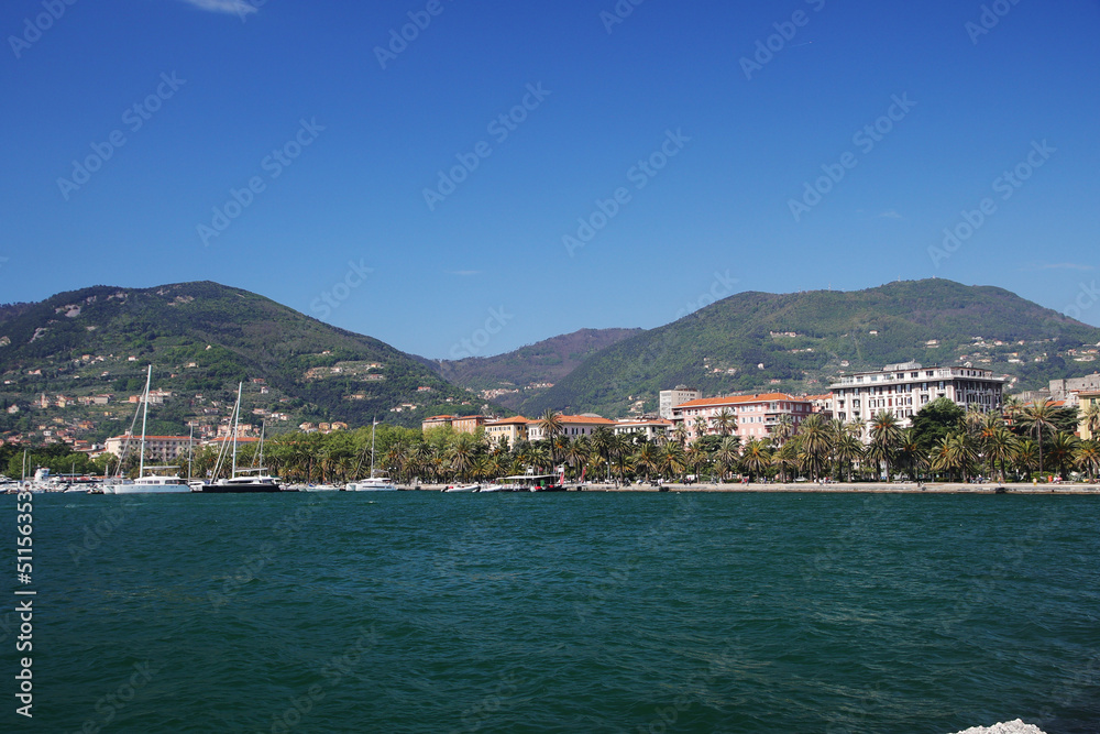 The panorama of La Spezia promenade, Italy