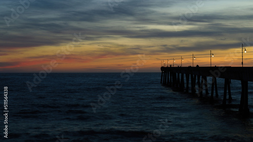 Twilight Skies over Pacifica Municipal Pier. Pacifica  San Mateo County  California  USA.