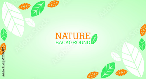 nature background with colorful leaves