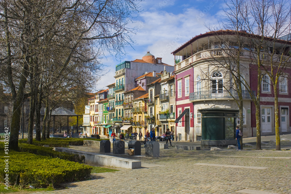 Picturesque architecture of Old Town in Porto	