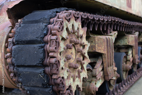 The old American WW2 tank in Normandy
