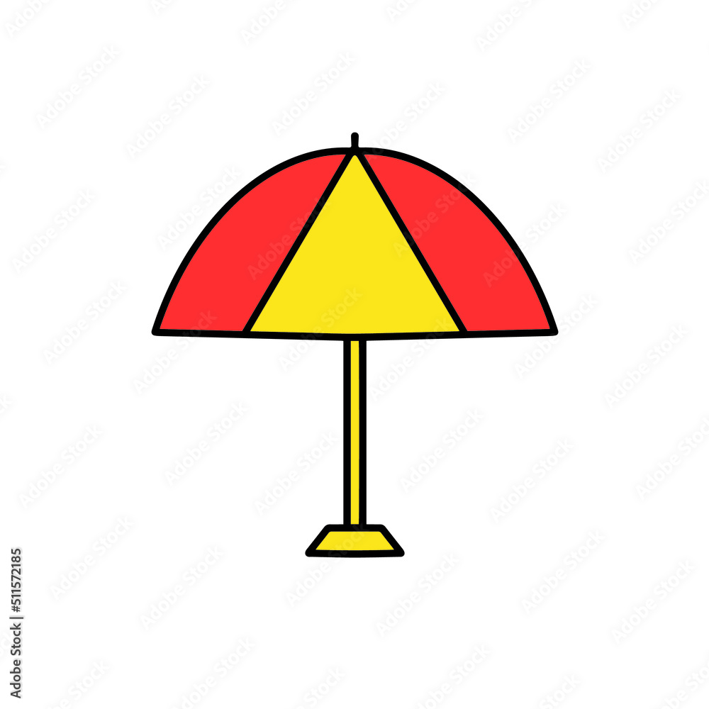 Digital illustration of summer icon Digital illustration of summer icon