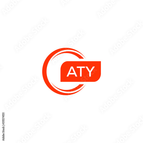 ATY letter design for logo and icon.ATY typography for technology, business and real estate brand.ATY monogram logo.vector illustration. photo