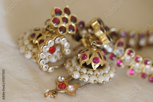 Earring for bharatanatyam dance