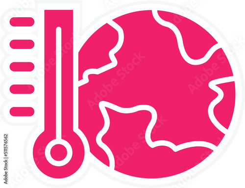 Global Warming Icon Style