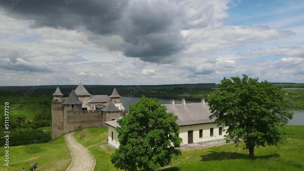 Khotyn fortress - a medieval castle on the banks of the river
Khotyn fortress - a medieval castle on the banks of the river