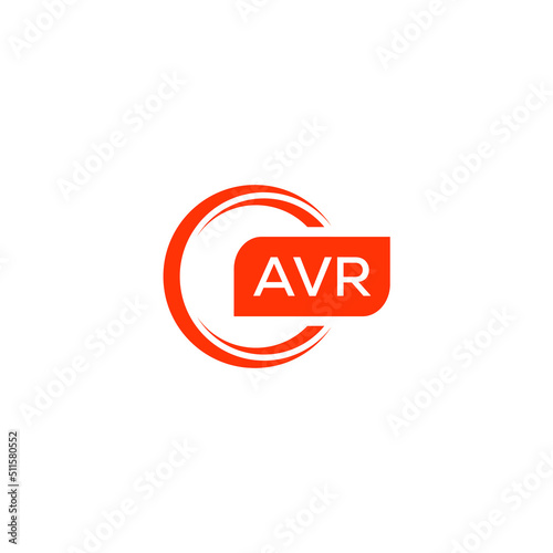 AVR letter design for logo and icon.AVR typography for technology, business and real estate brand.AVR monogram logo.vector illustration. photo