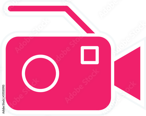 Video Camera Icon Style