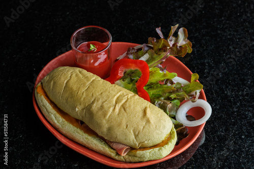 pita bread with vegetables