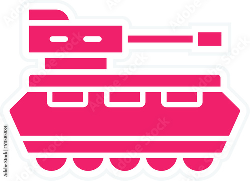Army Tank Icon Style