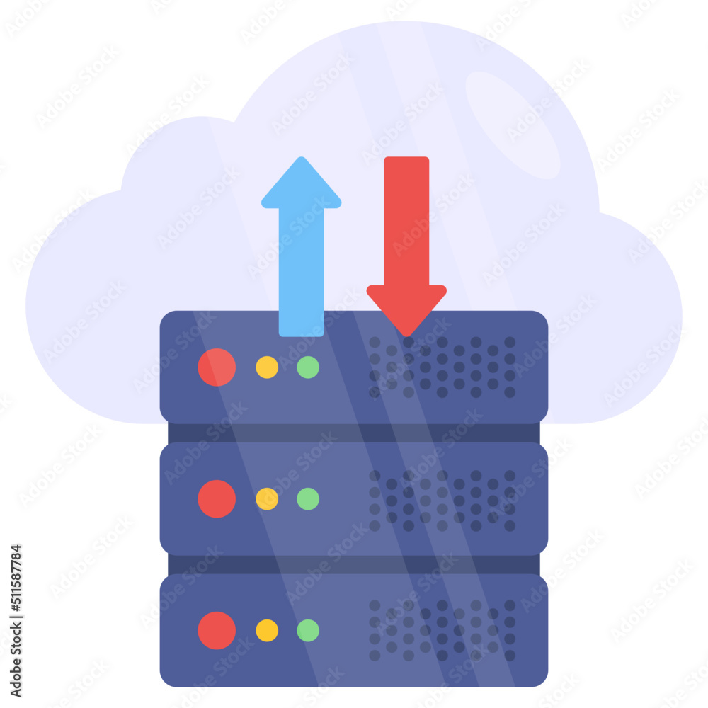 Obraz premium Unique design icon of cloud server