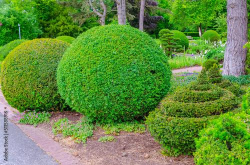 Dortmund, Germany - decorative elements of Japanese garden  in Westfalenpark