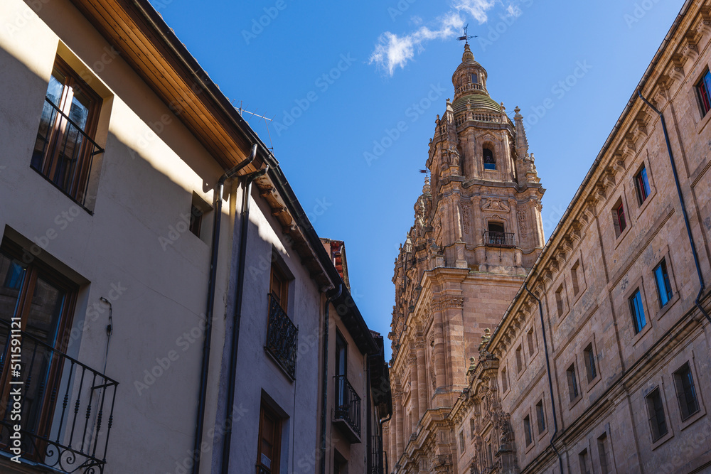 Church of La Clerecia in the city of Salamanca, in Spain.