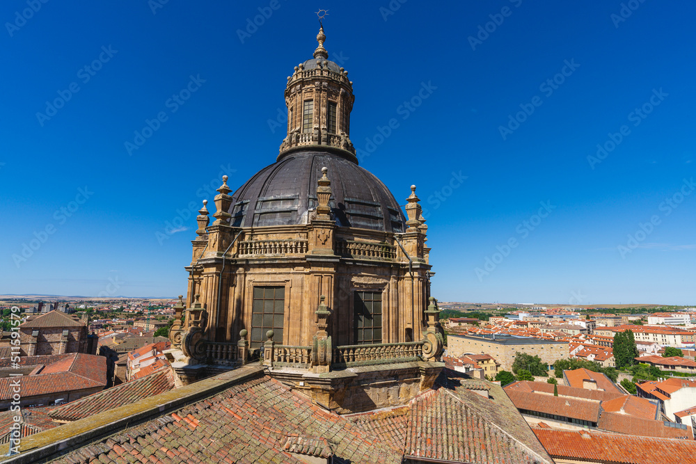 Obraz premium Torres de la Clerecia, pontifical university, in the city of Salamanca, in Spain.