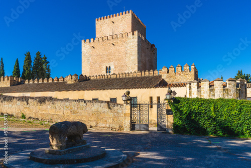 Castle of Enrique II of Trastamara, currently a tourist hostel, in the city of Ciudad Rodrigo, in Salamanca, Spain.